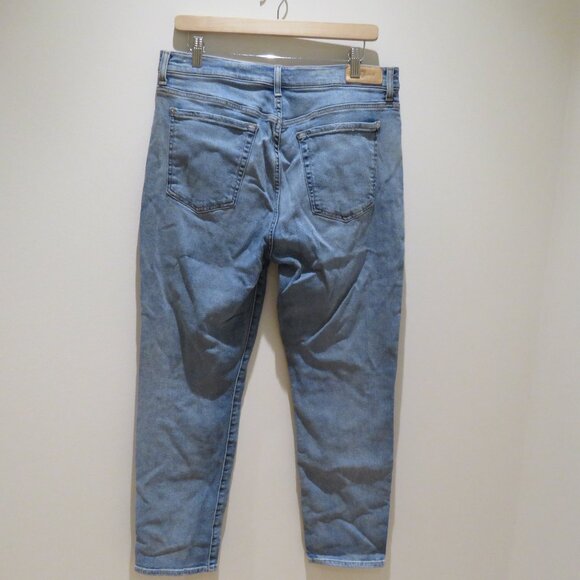 7 FOR ALL MANKIND High Waist Josefina Jeans in Light Blue Denim Casual - Picture 6 of 10